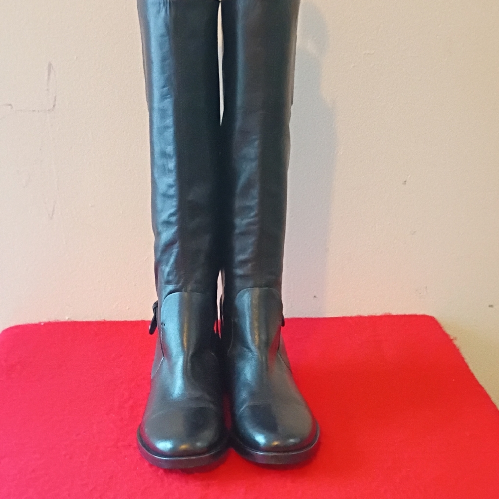 Sergio Rossi Black Over the Knee Boots